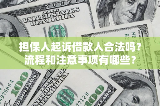 北京担保人起诉借款人合法吗？流程和注意事项有哪些？