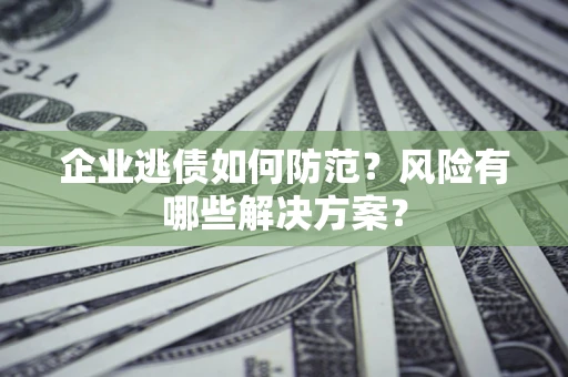 北京企业逃债如何防范？风险有哪些解决方案？