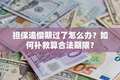 北京担保追偿期过了怎么办？如何补救算合法期限？