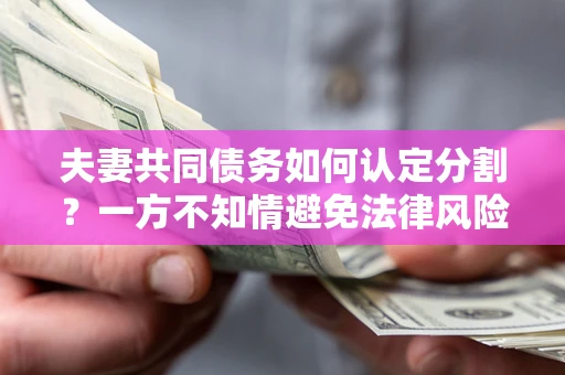 北京夫妻共同债务如何认定分割？一方不知情避免法律风险必看！